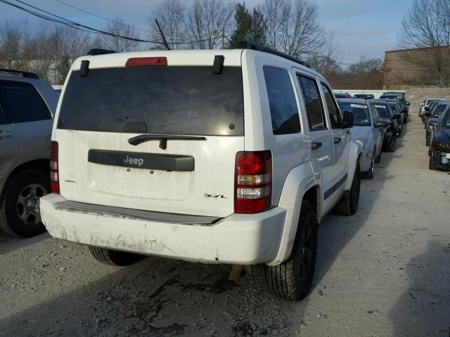 1J8GP28K08W186846 - 2008 JEEP LIBERTY SP WHITE photo 4