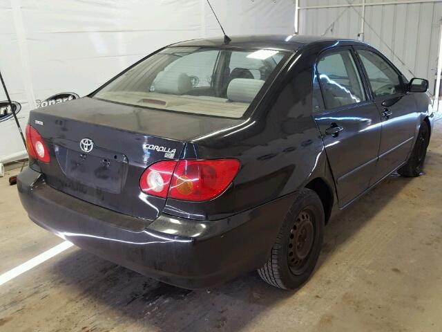 2T1BR32E43C165004 - 2003 TOYOTA COROLLA CE BLACK photo 4