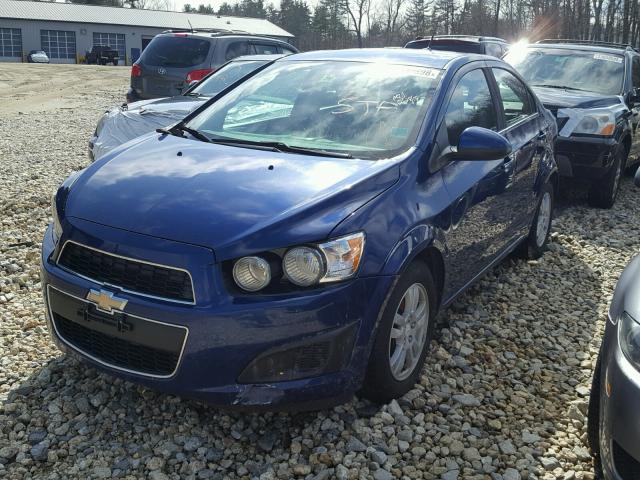 1G1JC5SH3E4182135 - 2014 CHEVROLET SONIC LT BLUE photo 2