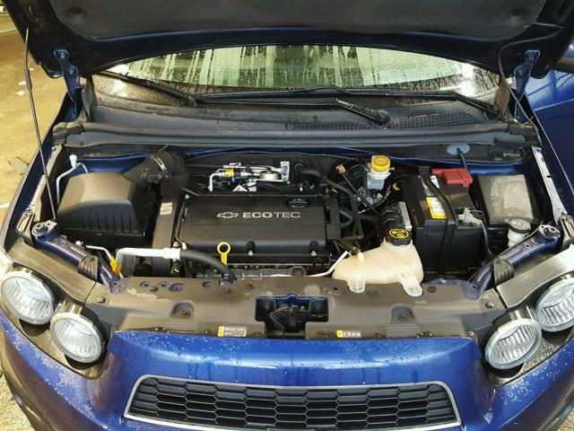 1G1JC5SH3E4182135 - 2014 CHEVROLET SONIC LT BLUE photo 7