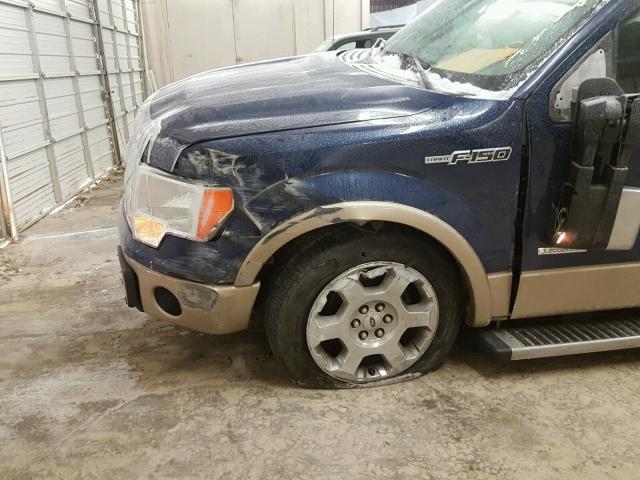 1FTFW1ET1BFD19490 - 2011 FORD F150 SUPER BLUE photo 9