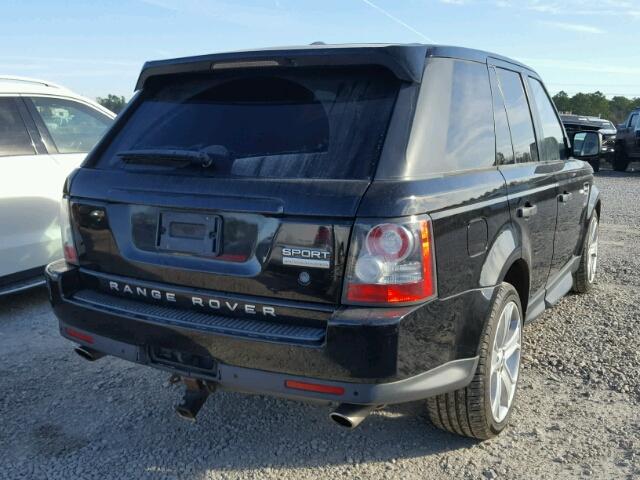 SALSH2E45BA279444 - 2011 LAND ROVER RANGE ROVE BLACK photo 4