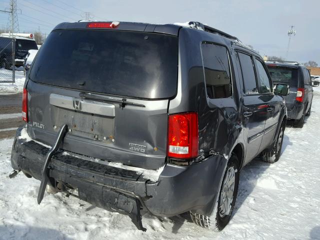 5FNYF4H99BB005603 - 2011 HONDA PILOT TOUR GRAY photo 4