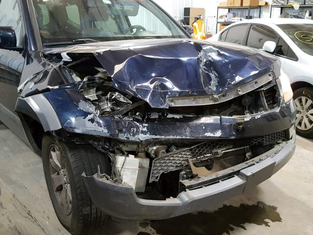 KNDJJ741595035243 - 2009 KIA BORREGO LX BLUE photo 9