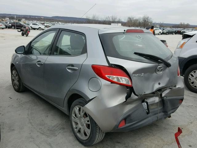 JM1DE1KY3C0142052 - 2012 MAZDA MAZDA2 GRAY photo 3