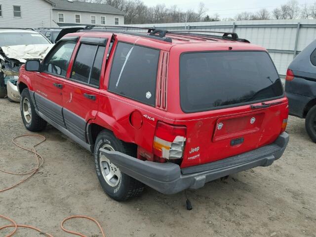 1J4GZ58S7VC769828 - 1997 JEEP GRAND CHER RED photo 3