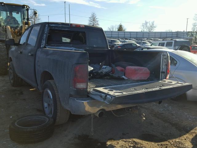 1C6RD7LT1CS306702 - 2012 DODGE RAM 1500 S BLACK photo 3