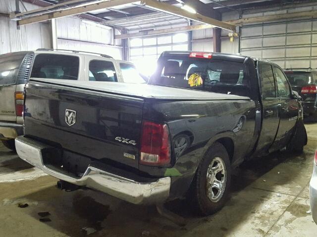 1C6RD7FPXCS232470 - 2012 DODGE RAM 1500 S BLACK photo 4