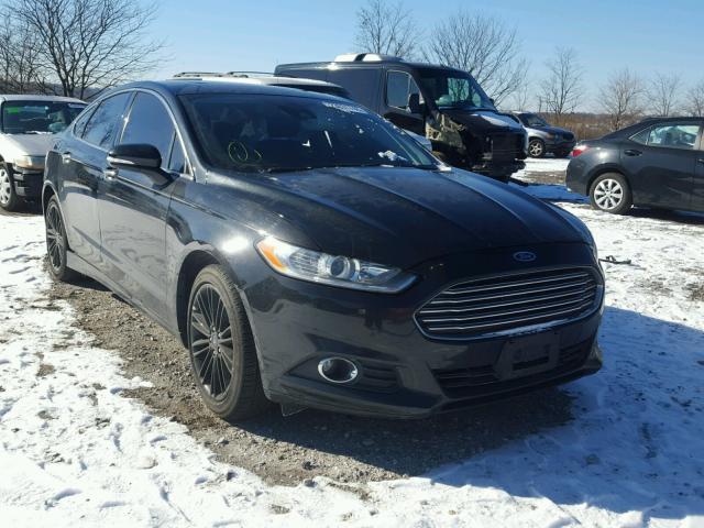 3FA6P0HD8ER101720 - 2014 FORD FUSION SE BLACK photo 1