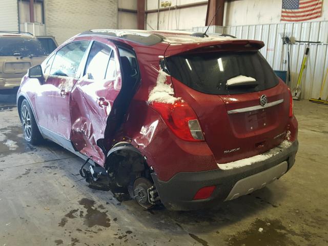 KL4CJ1SM4GB666836 - 2016 BUICK ENCORE SPO RED photo 3