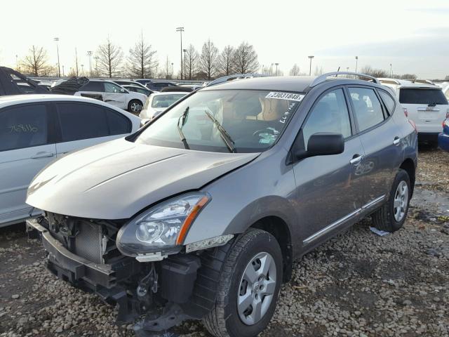 JN8AS5MT1EW619182 - 2014 NISSAN ROGUE SELE GRAY photo 2