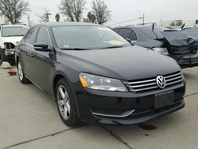 1VWBP7A32DC073698 - 2013 VOLKSWAGEN PASSAT SE BLACK photo 1