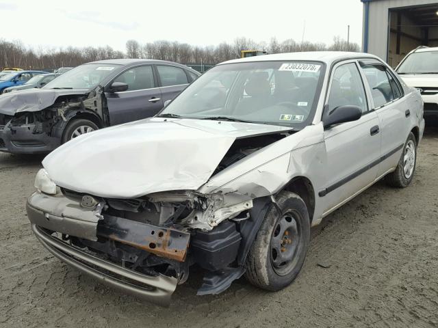 1Y1SK52891Z432002 - 2001 CHEVROLET GEO PRIZM SILVER photo 2