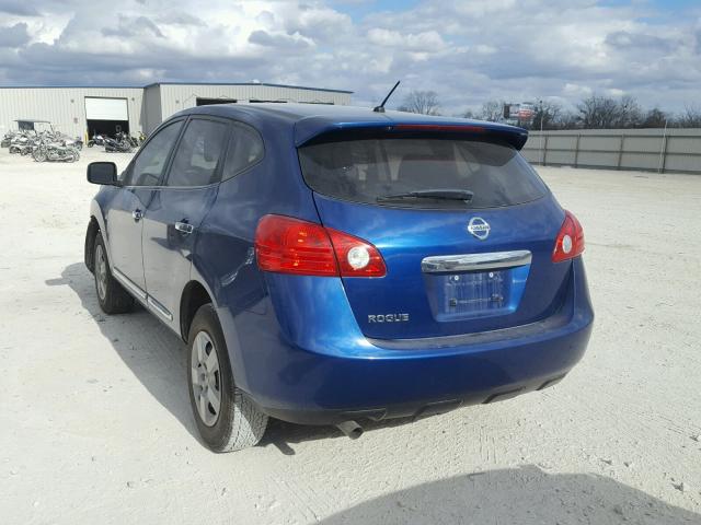 JN8AS5MT4BW173900 - 2011 NISSAN ROGUE S BLUE photo 3