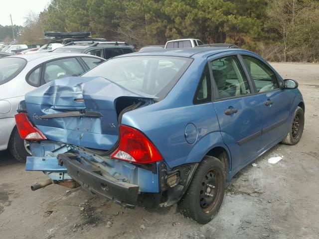 1FAFP33P1YW147278 - 2000 FORD FOCUS LX BLUE photo 4