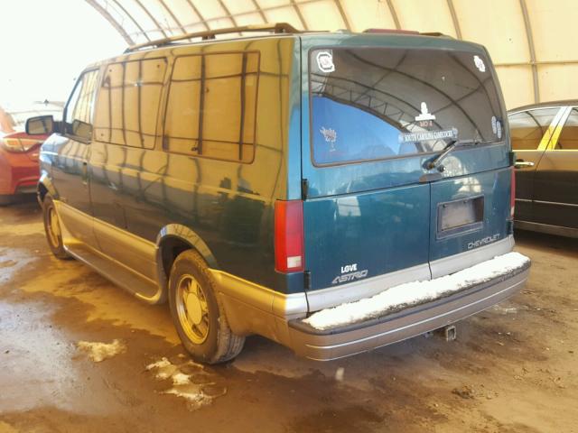 1GNDM19WX1B139164 - 2001 CHEVROLET ASTRO GREEN photo 3