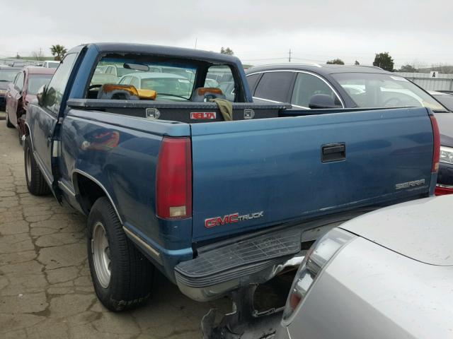 1GTDC14Z8NZ535717 - 1992 GMC SIERRA C15 BLUE photo 3