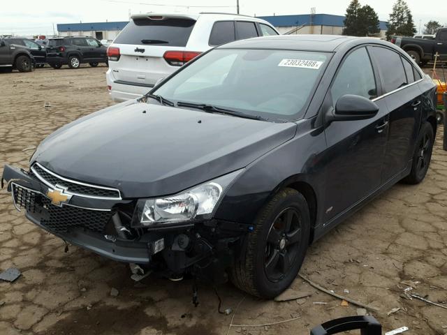 1G1PC5SB9D7329822 - 2013 CHEVROLET CRUZE LT BLACK photo 2