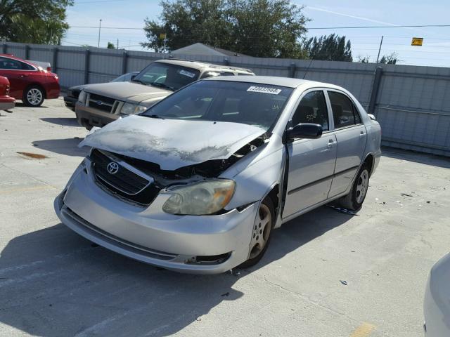 1NXBR32E86Z592186 - 2006 TOYOTA COROLLA CE SILVER photo 2