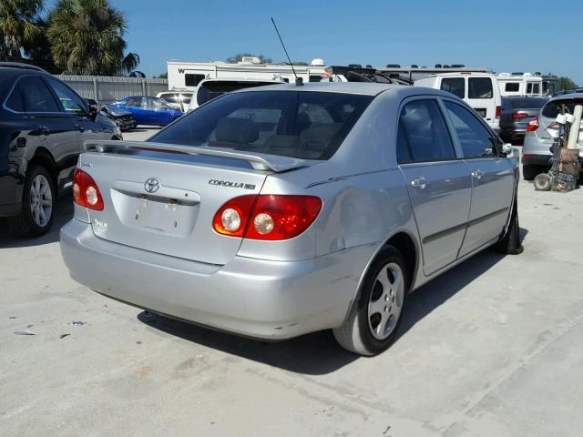 1NXBR32E86Z592186 - 2006 TOYOTA COROLLA CE SILVER photo 4