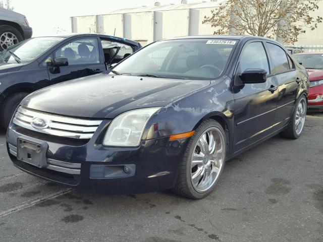 3FAHP07Z98R241902 - 2008 FORD FUSION SE BLUE photo 2