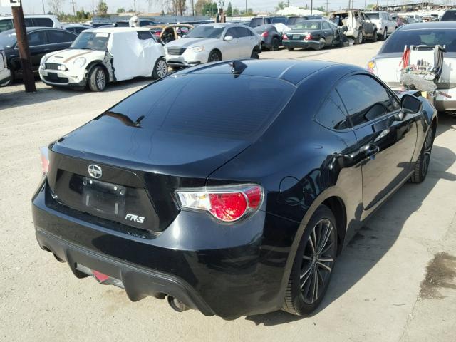 JF1ZNAA12F9700683 - 2015 TOYOTA SCION FR-S BLACK photo 4