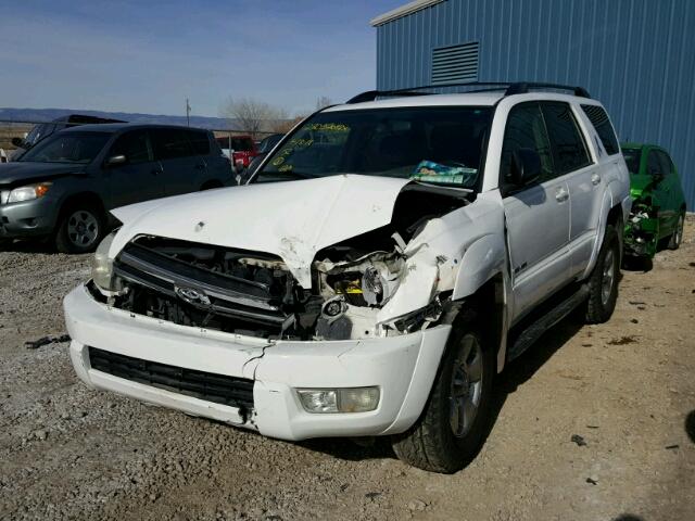 JTEBU14R550057065 - 2005 TOYOTA 4RUNNER SR WHITE photo 2