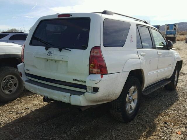 JTEBU14R550057065 - 2005 TOYOTA 4RUNNER SR WHITE photo 4