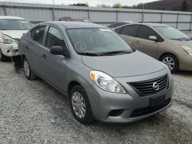 3N1CN7AP0EL847410 - 2014 NISSAN VERSA S SILVER photo 1