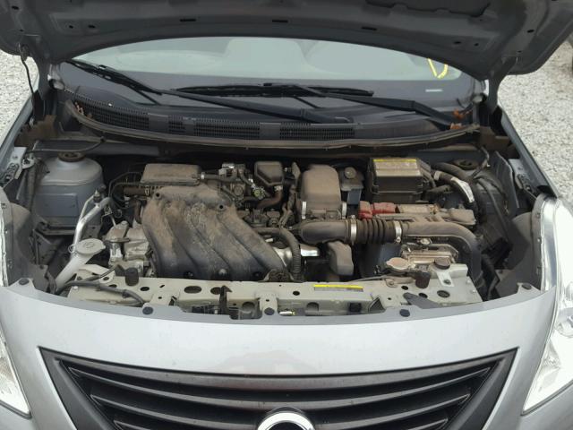 3N1CN7AP0EL847410 - 2014 NISSAN VERSA S SILVER photo 7