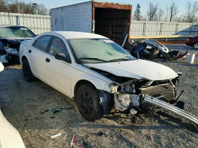 1B3EL36X34N379315 - 2004 DODGE STRATUS SE WHITE photo 1