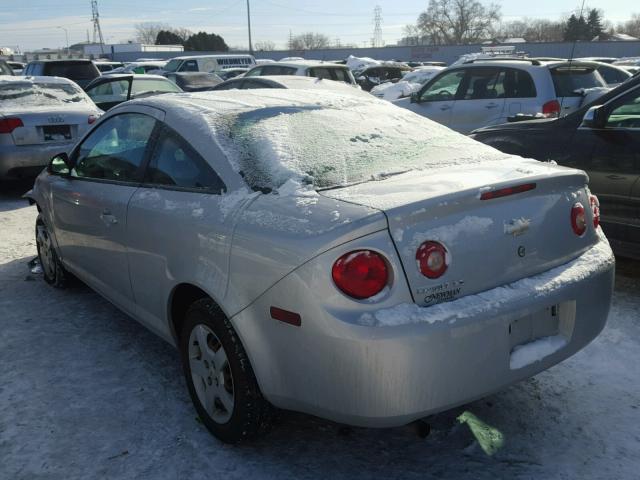 1G1AK15F177180598 - 2007 CHEVROLET COBALT LS SILVER photo 3