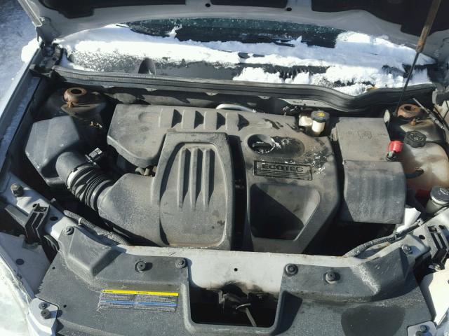 1G1AK15F177180598 - 2007 CHEVROLET COBALT LS SILVER photo 7