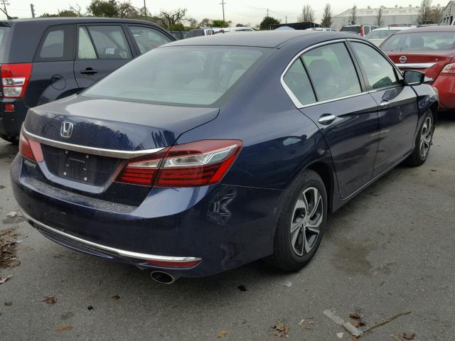 1HGCR2F33HA141104 - 2017 HONDA ACCORD LX BLUE photo 4