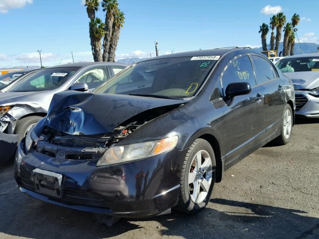 JHMFA16836S005828 - 2006 HONDA CIVIC EX შავი ფოტო 2