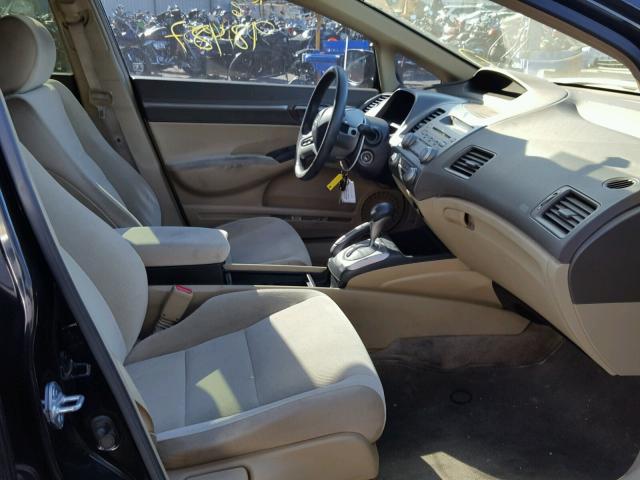 JHMFA16836S005828 - 2006 HONDA CIVIC EX შავი ფოტო 5