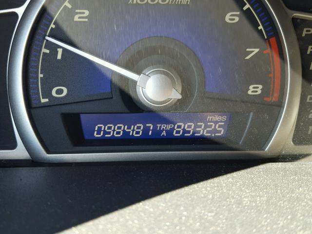 JHMFA16836S005828 - 2006 HONDA CIVIC EX შავი ფოტო 8