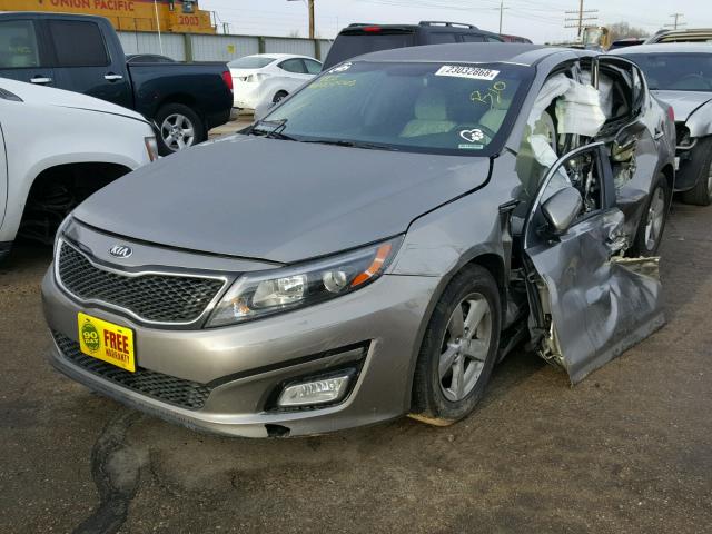 5XXGM4A70FG466704 - 2015 KIA OPTIMA LX TAN photo 2