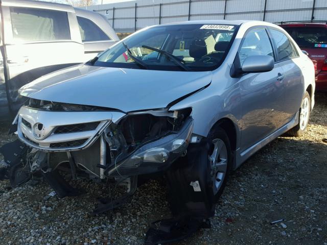 5YFBU4EE6CP011541 - 2012 TOYOTA COROLLA BA SILVER photo 2