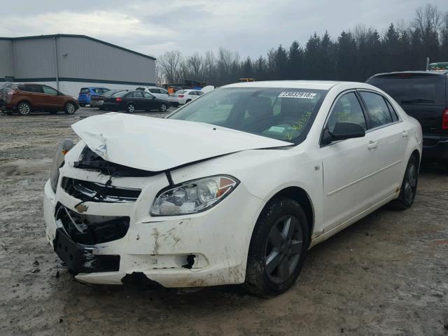 1G1ZG57B48F168345 - 2008 CHEVROLET MALIBU LS WHITE photo 2