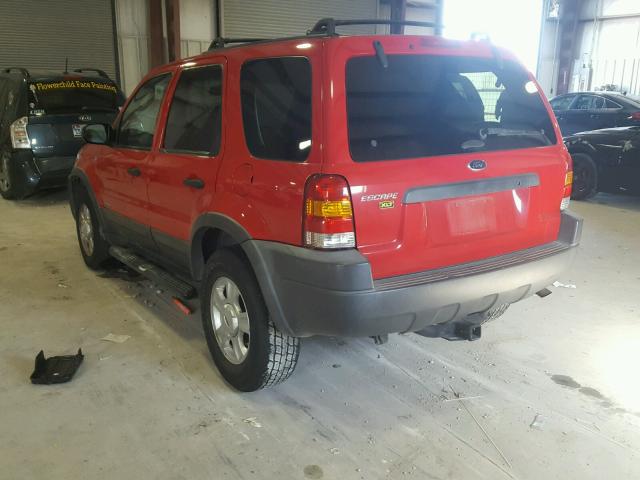 1FMYU03121KF61815 - 2001 FORD ESCAPE XLT RED photo 3