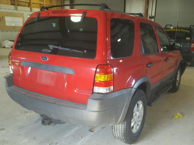 1FMYU03121KF61815 - 2001 FORD ESCAPE XLT RED photo 4