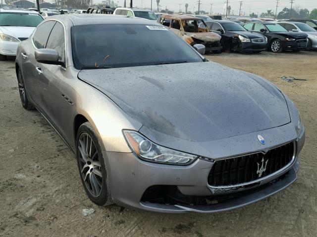 ZAM57XSA5F1145176 - 2015 MASERATI GHIBLI GRAY photo 1