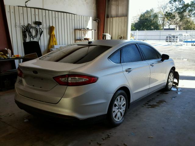 1FA6P0G71E5376585 - 2014 FORD FUSION S SILVER photo 4