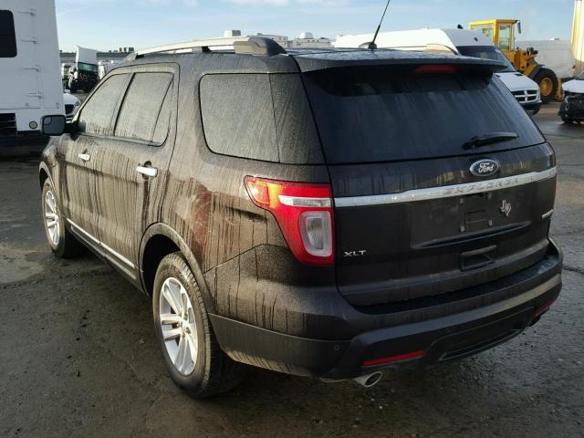 1FM5K7D89EGA63472 - 2014 FORD EXPLORER X BLACK photo 3