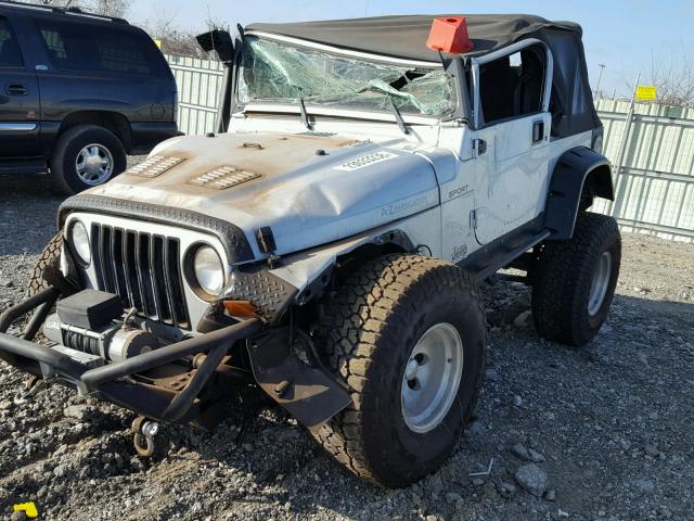 1J4FA49S93P313251 - 2003 JEEP WRANGLER / SILVER photo 2