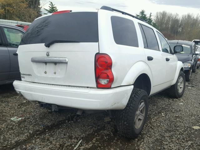 1D4HB48N46F181343 - 2006 DODGE DURANGO SL WHITE photo 4