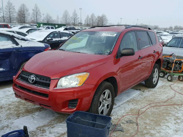 2T3ZF4DV3AW050262 - 2010 TOYOTA RAV4 RED photo 2