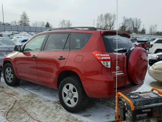 2T3ZF4DV3AW050262 - 2010 TOYOTA RAV4 RED photo 3