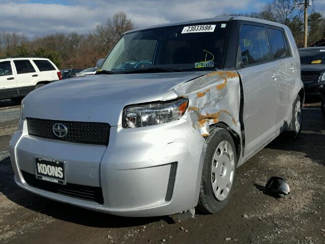 JTLKE50E791070934 - 2009 TOYOTA SCION XB SILVER photo 2